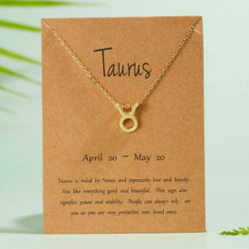 Elegant Star Zodiac Necklaces Pendants Charm Gold Chain Choker Necklace Jewelry