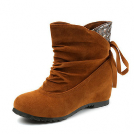Soft Casual Suede Ankle Boots