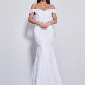 New Cheap Mermaid Trumpet Wedding Dresses With Sleeves
