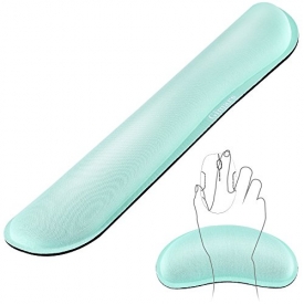 Gimars Superfine Fiber Widen Memory Foam Set Nonslip Mouse Pad Wrist Support & Keyboard Wrist Rest Support For Office, Computer, Laptop & Mac & Comfortable & Lightweight For Easy Typing & Pain Relief