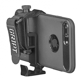 GRIPT Secure Smartphone Rig – Universal Tripod Adapter, Phone Hand Grip and Smartphone Accessory Mount – Black