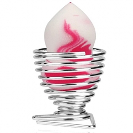 Baomabao Makeup Puff Sponge Drying Holder Beauty Stencil Egg Powder Display Stand Rack (Silver)