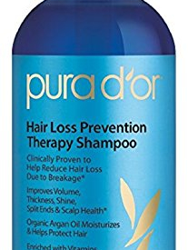 PURA D’OR Hair Thinning Therapy Shampoo for Prevention, Infused with Organic Argan Oil, Biotin & Natural Ingredients, 16 Fl Oz