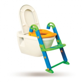 KidsKit 3 in 1 Potty Training Seat Potty Chair | Potty Seat Training Sturdy Non-Slip Ladder, Toilet Seat Reducer Portable Potty