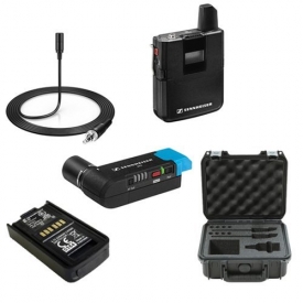 Sennheiser AVX Camera-Mountable Lavalier Pro Digital Wireless Set (MKE2 Lavalier) Bundle with SKB Waterproof Case and BA20 Recharging Battery Pack