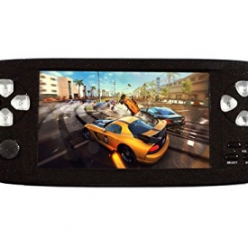 Handheld Game Console , 4GB 4.3 Inch Screen 64 Bit Portable Game Console PAP-KIII , Support Video / Music / Camera , Birthday Presents for Children – Black