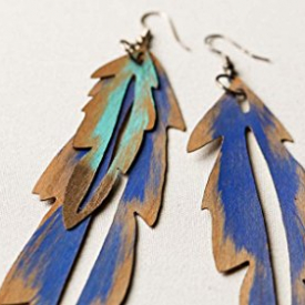 Cricut Crafts: Make Wood Veneer Feather Earrings
