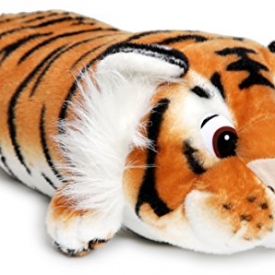 Terrence the Sleepy Tiger | 16 Inch Large Plush Pillow | Soft and Fluffy Cushion Stuffed Animal Pet | By VIAHART