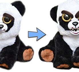 William Mark Feisty Pets Black Belt Bobby Plush Adorable Plush Stuffed Panda that Turns Feisty with a Squeeze