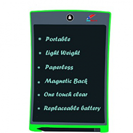 LCD Writing Tablet for Kids 8.5 inch Writing And Drawing Board With Stylus One Erase Button For Kids Office or Kitchen Magnetic Back for fridge and Bulletin Board