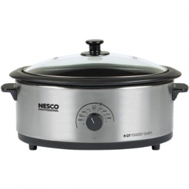 Nesco 6-Quart Nonstick Roaster Oven (Stainless Steel) “Product Category: Kitchen Appliances & Accessories/Small Kitchen Appliances”