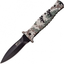 M-Tech A912DG Folding Knife A/O Black Blade DigiCam Grooved Rubr Alum Handle for Camping Hiking Hunting Survival Self Defence and practical use + EBOOK