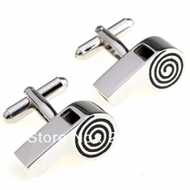 Beauty Jewelry Shop Cufflinks For Men Or Women Designs Novelty Whistle engraved cuffllinks