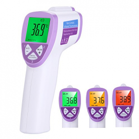 HaloVa Baby Electronic Thermometer Forehead and Ear Temperature Gun Non-Contact Infrared Thermometer (FI01)