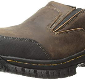 Skechers For Work Men’s Hartan Slip-On Shoe, Dark Brown, 11 M US
