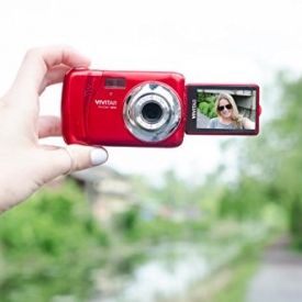 Vivitar VXX14 20.1 MP Selfie Cam Digital Camera, Red