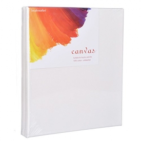 Localemarket 2 Pcs 36×48″ Pre-Stretched Cotton Painting Blank Artist Canvas for Oil Acrylic