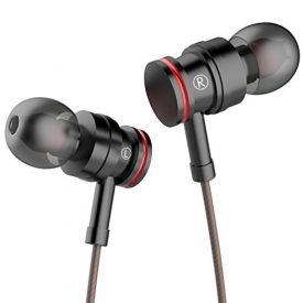 Earphones with Microphone Stereo Headphones Earbuds with Mic and Volume Control for iPhone Samsung and More Android Smartphones,3.9 Ft/Black