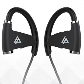 GypsiAudio IPX7 Waterproof Bluetooth Headphones Wireless Sports Earphones – w/ Mic, HD Stereo Sweatproof Earbuds, for Gym Running Workout, 8 Hour Battery, Noise Cancelling Headsets