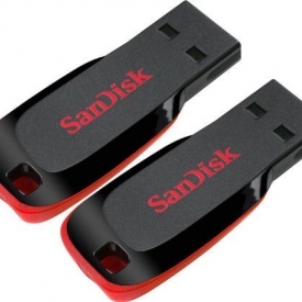 SanDisk Cruzer 32GB (16GB x 2) Cruzer Blade USB 2.0 Flash Drive Jump Drive Pen Drive SDCZ50 – Two Pack
