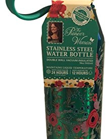 The Pioneer Woman Stainless Steel Water Bottle 18 oz 24 Hrs Cold 12 Hrs Hot (Teal Blue)
