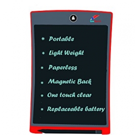 Writing Tablet 8.5 inch Electronic Smart LCD Writer With Stylus. Paperless Writing Pad With Replaceable Battery – Quick Erase With One Button- Great For Kids & Adults (Magnetic Back)