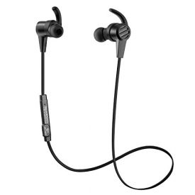 Bluetooth Earphones, SoundPEATS Wireless Magnetic Sport Earphones( Bluetooth 4.1, High Fidelity Sound, APTX, 8 Hours Playtime, Secure Fit for Running)-Black