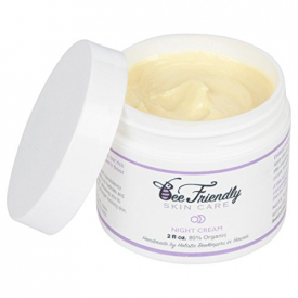 Best Night Cream 100% All Natural & 80% Organic Night Cream By BeeFriendly, Anti Wrinkle, Anti Aging, Deep Hydrating & Moisturizing Night Time Eye, Face, Neck & Decollete Cream for Men and Women
