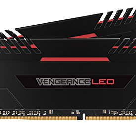 Corsair Vengeance 16GB (2x8GB) DDR4 3200 (PC4-25600) C16 for Intel 100, Red LED (CMU16GX4M2C3200C16R)