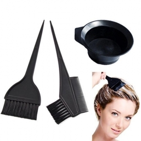 Salon Hair Coloring Dyeing Kit Color Dye Brush Comb Mixing Bowl Tint Tool Bleach