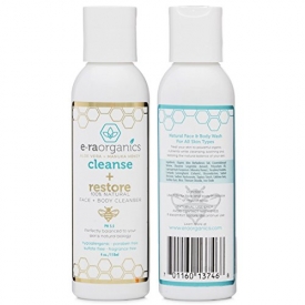 Natural Moisturizing Face Wash – Gentle Sulfate Free Facial Cleanser and Body Wash with Organic Aloe Vera & Manuka Honey for Dry, Oily, Damaged, Sensitive Skin. Ph Balanced, Non Toxic (4oz)