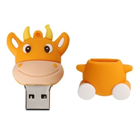MagiDeal Cartoon Cow Shape USB 2.0 Flash Disk Pen Drive Storage 128GB