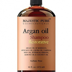 Majestic Pure Argan Oil Shampoo, Offers Vitamin Enriched Gentle Hair Restoration Formula for Daily Use, Sulfate Free, Moroccan Oil & Potent Natural Ingredients, for Men and Women 16 fl. oz