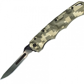 Havalon Knives HAV-XTC-60ASTAGGCAM Piranta-Green Digi-Cam Stag –