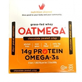 Boundless Nutrition Oatmega-3™ Chocolate Peanut Crisp — 12 Bars