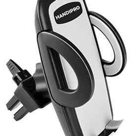 Universal Smartphones Car Air Vent Mount Holder Cradle Compatible with iPhone 7 7 Plus SE 6s 6 Plus 6 5s 5 4s 4 Samsung Galaxy S6 S5 S4 LG Nexus Sony Nokia and More (Black)