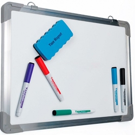 Dry Erase White Board: Hanging Writing, Drawing & Planning Small Whiteboard for Cubicle | 5 Magnetic Dry Erase Markers & Eraser | Easy To Clean Wall Whiteboard for Kids, Home, Office, School