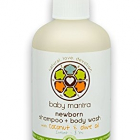 Baby Mantra 2-in-1 Natural Shampoo and Body Wash – Calming Baby Bath Soap for Newborns, Infants, Toddlers, and Kids with Sensitive Skin, 8 Ounce Pump Bottle