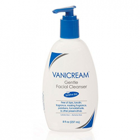 Vanicream Gentle Facial Cleanser for sensitive Skin with Pump Dispenser, 8 Ounce