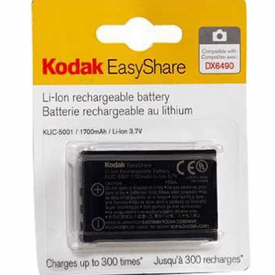 Kodak KLIC-5001 Lithium-Ion Rechargeable Digital Camera Battery for Z730, Z760, Z7590, DX6490, DX7630, DX7440, P850, P880 and P712 Digital Cameras