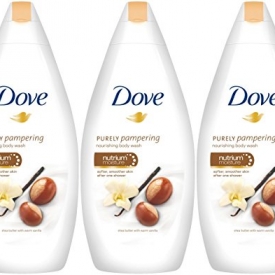 Dove Purely Pampering Body Wash, Shea Butter with Warm Vanilla, 16.9 Ounce / 500 Ml (Pack of 3)