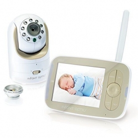Infant Optics DXR-8 VIDEO BABY CAMERA & MONITOR, White & Biege