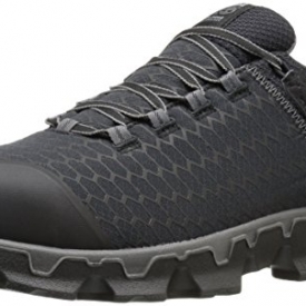 Timberland PRO Men’s Powertrain Sport Alloy Toe EH Industrial and Construction Shoe, Black Synthetic, 9.5 W US