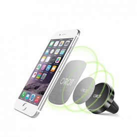 Orot Cell Phone Holder Magnetic Car Mount GPS Air Vent for Smartphones (Black)