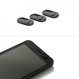 Webcam Cover – Black Slider 3 Pack – NEW STRONGER ADHESIVE – iPhone Android Laptops Macbooks PCs Tablets Smartphones – Swiss Made Quality – Covers Camera for Privacy and Security against Cam Hacks