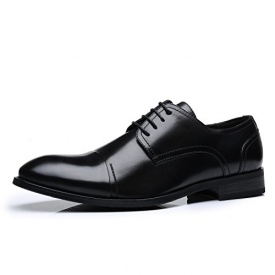 Faranzi Oxford Shoes For Men Cap Toe Lace Up Men Dress Shoes Zapatos de Hombre Comfortable Classic Modern Formal Business Dress Shoes For Men