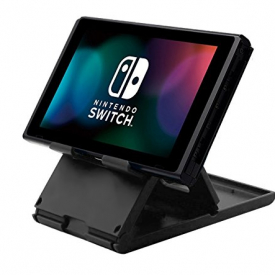 Linkwow Multi-Angle Foldable Stand for Nintendo Switch,Tablet Video Game Holder iPhone 7 6 Plus ipad Samsung s8 s7 for All Other Tablets Phones (Black)