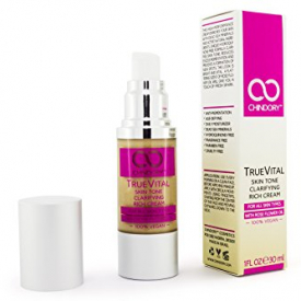 TrueVital Dark Spot Corrector and Skin Tone Clarifying Cream – Hydroquinone-Free Dark Spot Remover Fade Cream for Face, Neck and Hands – With Retinol Vitamin A and Vitamin C – 1 fl Oz/30 Milliliter