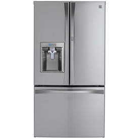 Kenmore Elite 73165 28.5 cu. ft. Bottom Freezer Refrigerator with Grab-N-Go Door in Stainless Steel with Active Finish, includes delivery and hookup (Available in select cities only)