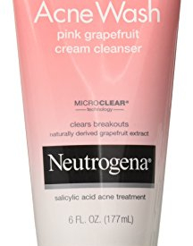 Neutrogena Oil-Free Acne Wash Pink Grapefruit Cream Cleanser, 6 Oz